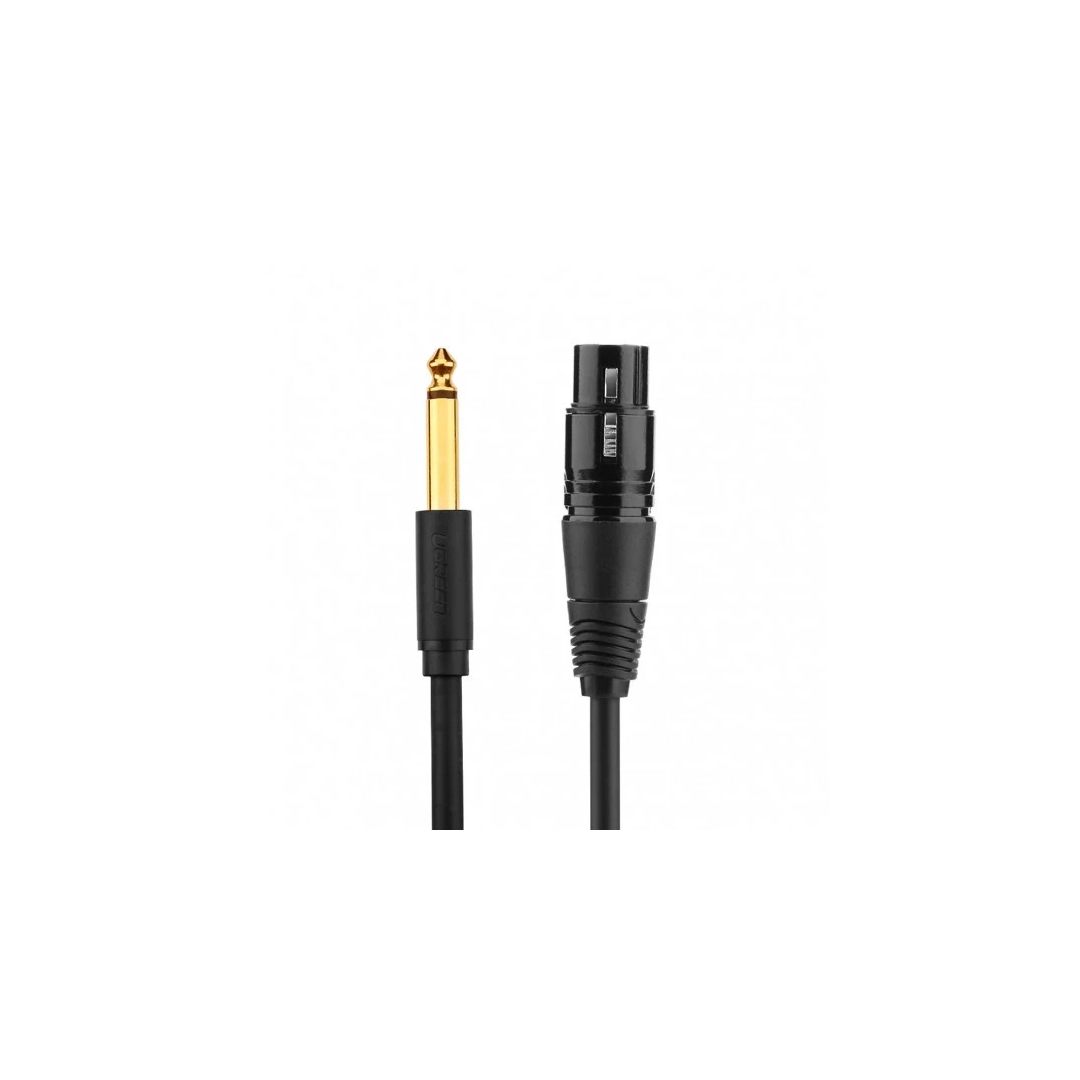 Аудіокабель Ugreen AV131 Jack 6.3 mm to XLR Female AV Cable, 3 m Black 20720 Аудіокабель Ugreen AV131 Jack 6.3 mm to XLR Female AV Cable, 3 m Black 20720