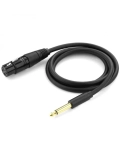 Аудіокабель Ugreen AV131 Jack 6.3 mm to XLR Female AV Cable, 3 m Black 20720