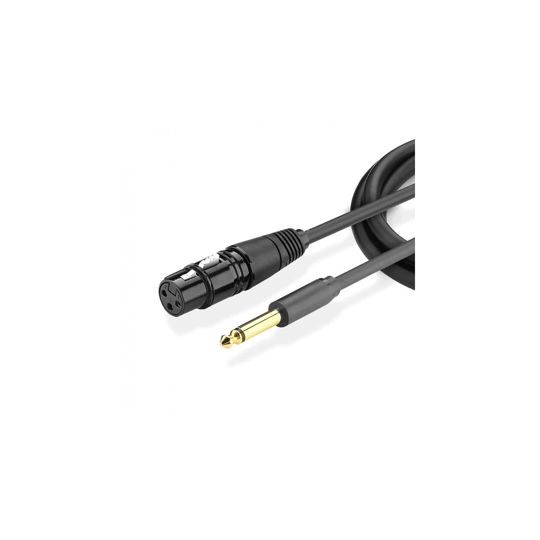 Аудіокабель Ugreen AV131 Jack 6.3 mm to XLR Female AV Cable, 3 m Black 20720