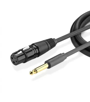Аудіокабель Ugreen AV131 Jack 6.3 mm to XLR Female AV Cable, 3 m Black 20720
