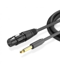 Аудіокабель Ugreen AV131 Jack 6.3 mm to XLR Female AV Cable, 3 m Black 20720