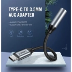 ЦАП та підсилювач Ugreen AV142 USB Type-C Male to 3.5mm Female Cable, 10 cm Gray 30632 ЦАП та підсилювач Ugreen AV142 USB Type-C Male to 3.5mm Female Cable, 10 cm Gray 30632