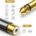 Адаптер Ugreen AV169 6.3mm Male to RCA Female Adapter 80731 Адаптер Ugreen AV169 6.3mm Male to RCA Female Adapter 80731