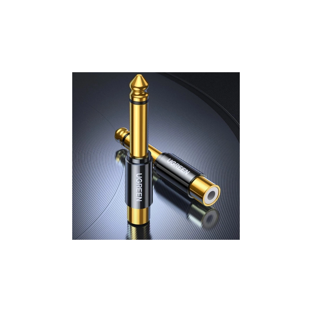 Адаптер Ugreen AV169 6.3mm Male to RCA Female Adapter 80731