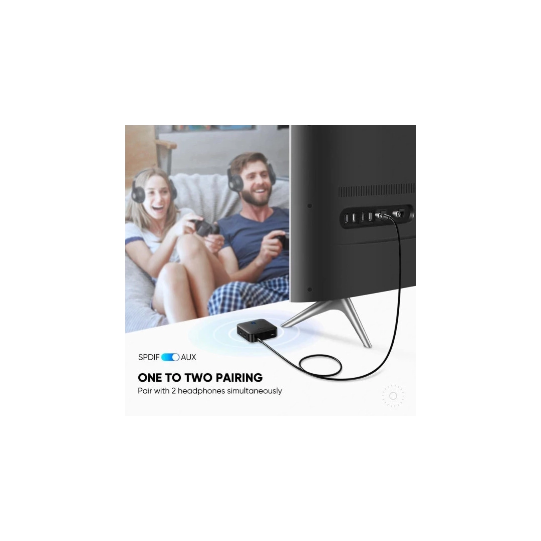 Bluetooth приймач/передавач Ugreen CM144 Black 70158