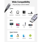 ЦАП та підсилювач Ugreen CM477 USB to 3.5mm Audio Adapter Gray 30757 ЦАП та підсилювач Ugreen CM477 USB to 3.5mm Audio Adapter Gray 30757