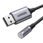 ЦАП та підсилювач Ugreen CM477 USB to 3.5mm Audio Adapter Gray 30757 ЦАП та підсилювач Ugreen CM477 USB to 3.5mm Audio Adapter Gray 30757