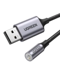 ЦАП та підсилювач Ugreen CM477 USB to 3.5mm Audio Adapter Gray 30757