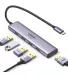 Адаптер Ugreen CM478 USB Type-C to HDMI, USB 3.0*4 Gray 15495