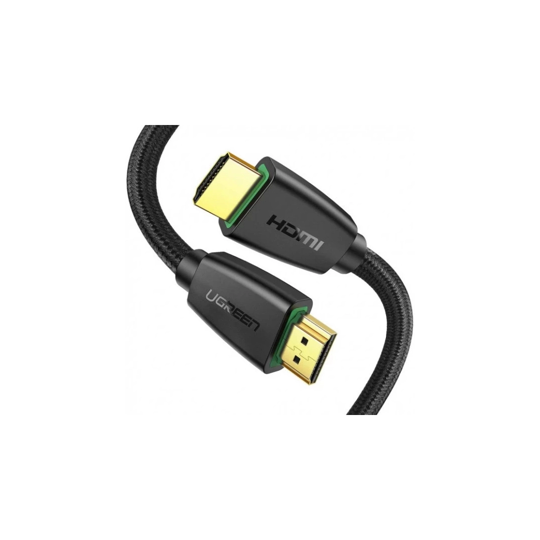 Кабель HDMI Ugreen HD118 HDMI to HDMI, 1.5 m, v2.0 UltraHD 4K-3D Braided Black 40409