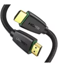 Кабель HDMI Ugreen HD118 HDMI to HDMI, 2 m, v2.0 UltraHD 4K-3D Braided Black 40410