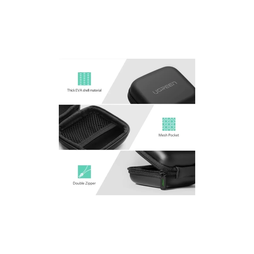 Чохол для навушників Ugreen LP128 Earphone Carrying Case Black 40816 Чохол для навушників Ugreen LP128 Earphone Carrying Case Black 40816