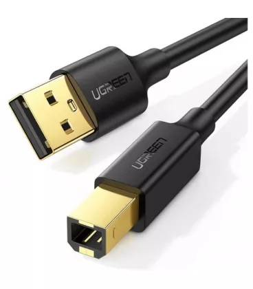 Кабель цифровий Ugreen US135 USB-A 2.0 - USB-B 2.0 Cable, 1.5 m Black 10350