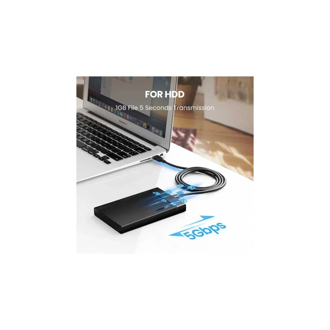 Зарядний кабель Ugreen US184 USB-A 3.0 - USB Type-C, 3A, QC3.0, 1.5 m Black 20883 Зарядний кабель Ugreen US184 USB-A 3.0 - USB Type-C, 3A, QC3.0, 1.5 m Black 20883