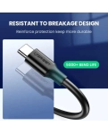 Зарядний кабель Ugreen US184 USB-A 3.0 - USB Type-C, 3A, QC3.0, 1.5 m Black 20883