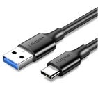 Зарядний кабель Ugreen US184 USB-A 3.0 - USB Type-C, 3A, QC3.0, 1.5 m Black 20883 Зарядний кабель Ugreen US184 USB-A 3.0 - USB Type-C, 3A, QC3.0, 1.5 m Black 20883