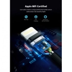 Кабель зарядний Ugreen US199 USB-A 2.0 - Lightning, MFI, 1.5 m Braided Alu Shell Fast Charge 60157 Кабель зарядний Ugreen US199 USB-A 2.0 - Lightning, MFI, 1.5 m Braided Alu Shell Fast Charge 60157