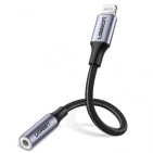 ЦАП і підсилювач Ugreen US211 3.5 mm Німецька Lightning Male Cable Braided with Aluminum Shell, 10 cm Black 30756 ЦАП і підсилювач Ugreen US211 3.5 mm Німецька Lightning Male Cable Braided with Aluminum Shell, 10 cm Black 30756