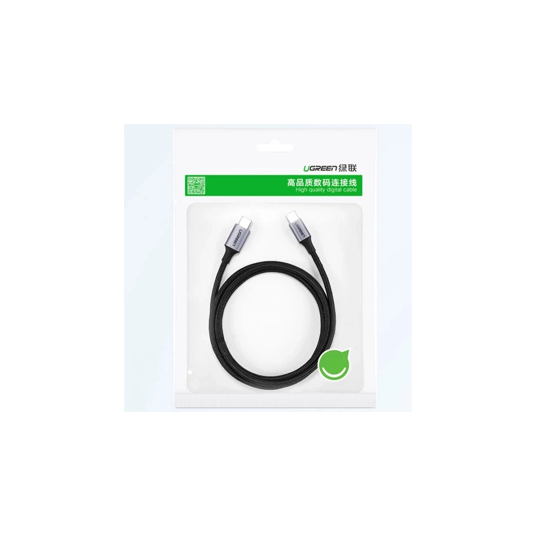 Кабель цифровий Ugreen US261 USB Type-C - USB Type-C Aluminum Shell, 1 m Gray Black 50150 Кабель цифровий Ugreen US261 USB Type-C - USB Type-C Aluminum Shell, 1 m Gray Black 50150
