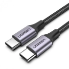 Кабель цифровий Ugreen US261 USB Type-C - USB Type-C Aluminum Shell, 2 m Gray Black 50152 Кабель цифровий Ugreen US261 USB Type-C - USB Type-C Aluminum Shell, 2 m Gray Black 50152