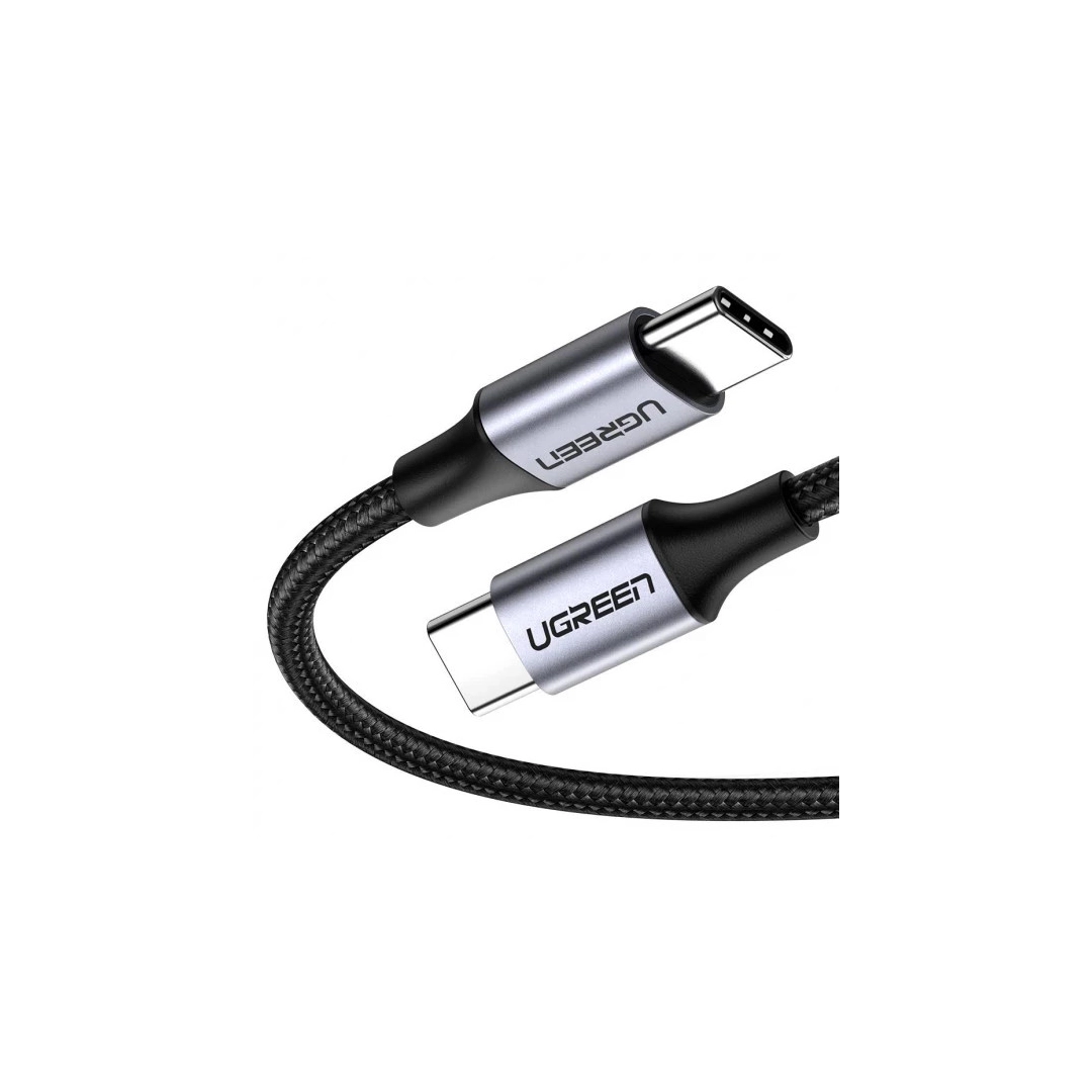 Кабель цифровий Ugreen US261 USB Type-C - USB Type-C Aluminum Shell, 2 m Gray Black 50152 Кабель цифровий Ugreen US261 USB Type-C - USB Type-C Aluminum Shell, 2 m Gray Black 50152