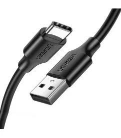 Кабель цифровий Ugreen US287 USB-A 2.0 - USB Type-C, 1.5 m Black 60117