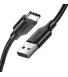 Кабель цифровий Ugreen US287 USB-A 2.0 - USB Type-C, 1.5 m Black 60117