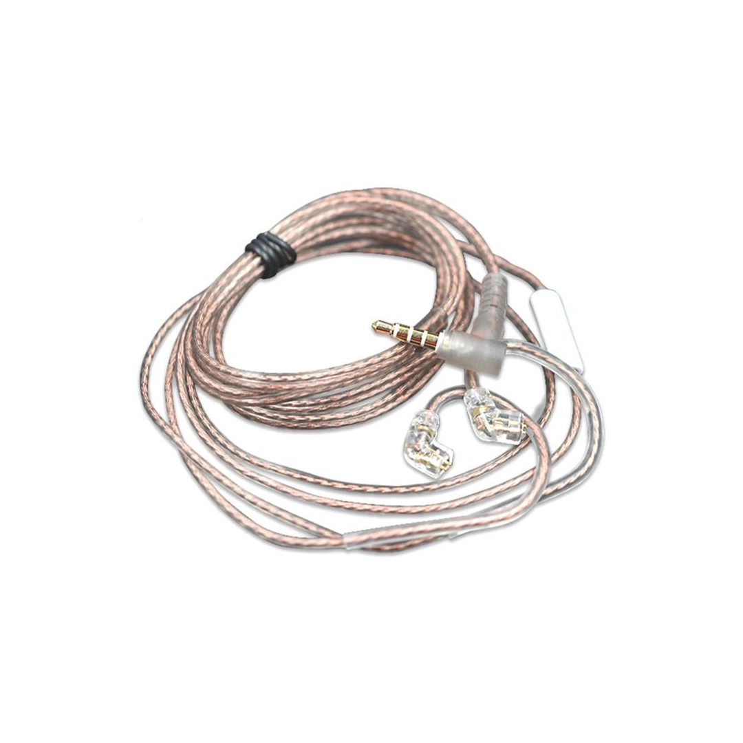 Кабель для навушників Knowledge Zenith OFC Cable With Mic 2pin C Silver