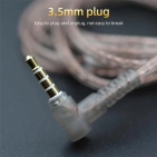 Кабель для навушників Knowledge Zenith OFC Cable With Mic 2pin C Silver Кабель для навушників Knowledge Zenith OFC Cable With Mic 2pin C Silver
