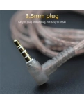 Кабель для навушників Knowledge Zenith OFC Cable With Mic 2pin C Silver