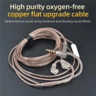 Кабель для навушників Knowledge Zenith OFC Cable With Mic 2pin C Silver Кабель для навушників Knowledge Zenith OFC Cable With Mic 2pin C Silver
