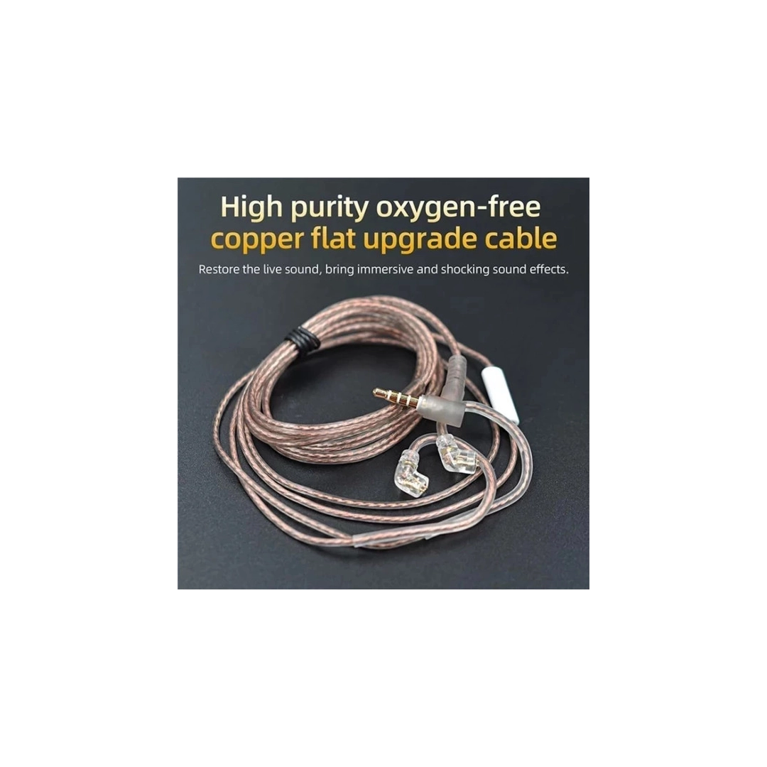 Кабель для навушників Knowledge Zenith OFC Cable With Mic 2pin C Silver Кабель для навушників Knowledge Zenith OFC Cable With Mic 2pin C Silver