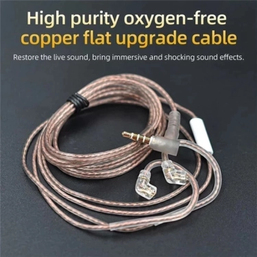 Кабель для навушників Knowledge Zenith OFC Cable With Mic 2pin C Silver