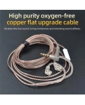 Кабель для навушників Knowledge Zenith OFC Cable With Mic 2pin C Silver