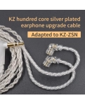 Кабель для навушників Knowledge Zenith Silver Cable Mic 2pin C for ZSN Pro, ZS10 Pro