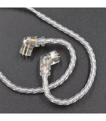 Кабель для навушників Knowledge Zenith Silver Cable Mic 2pin C for ZSN Pro, ZS10 Pro