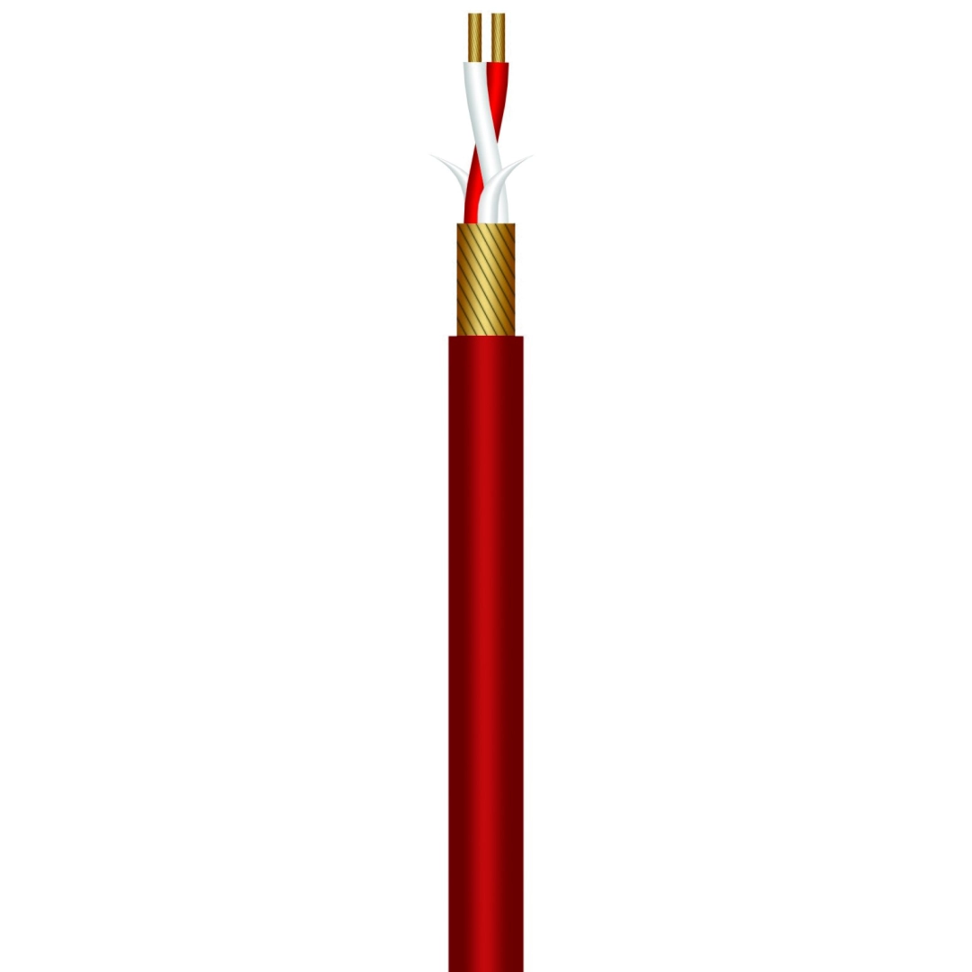 MC002-RD Roxtone symmetrical microphone cable, 6 mm diameter, 2 mm x 0.22