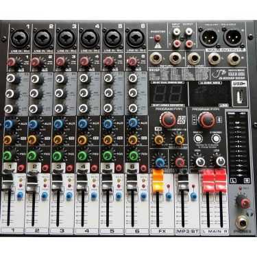 JB-600DSP JB sound Мікшерний пульт 6 каналів, процесор ефектів 32-біт, 99DSP