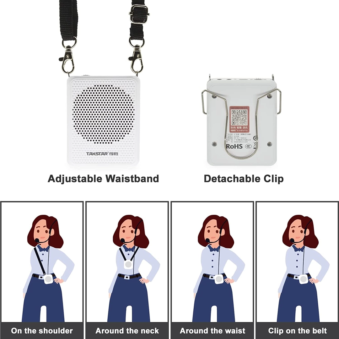 Такстар E126A Провідний портативний підсилювач голосу Колір: Чорний Такстар E126A Провідний портативний підсилювач голосу Колір: Чорний