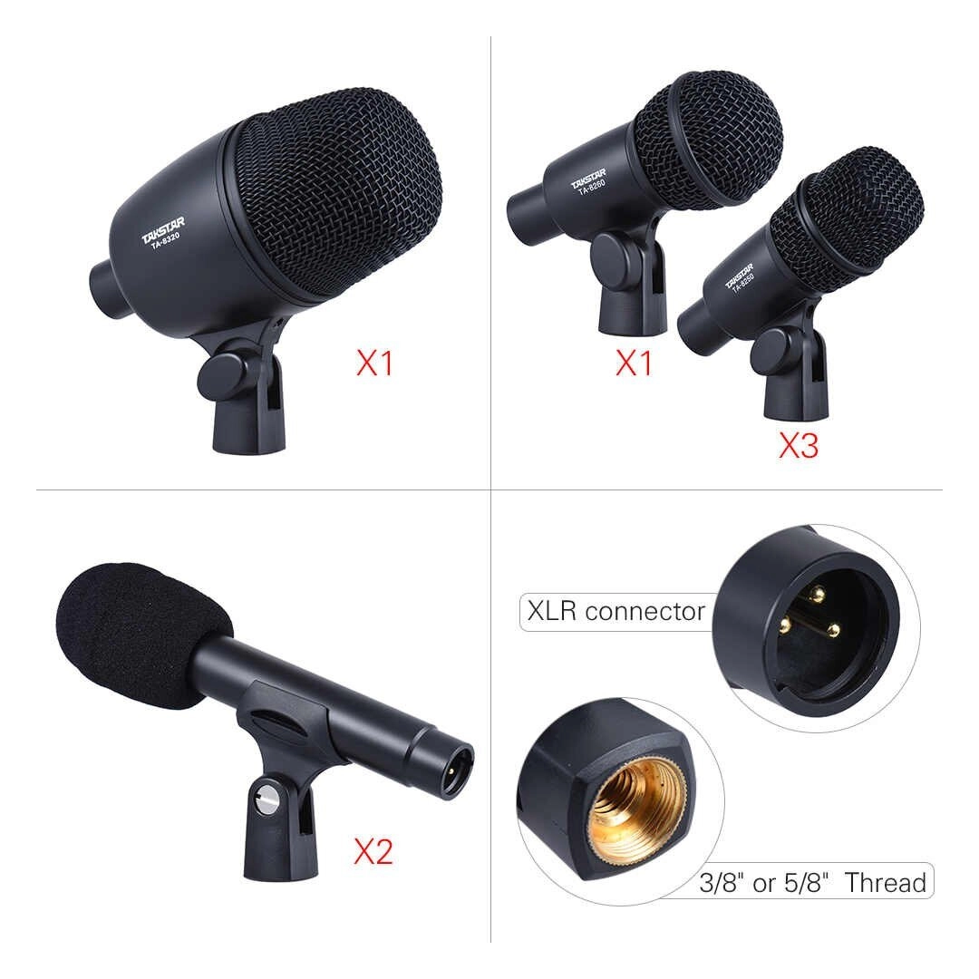 DMS-7AS Takstar Комплект мікрофонів для барабанів
