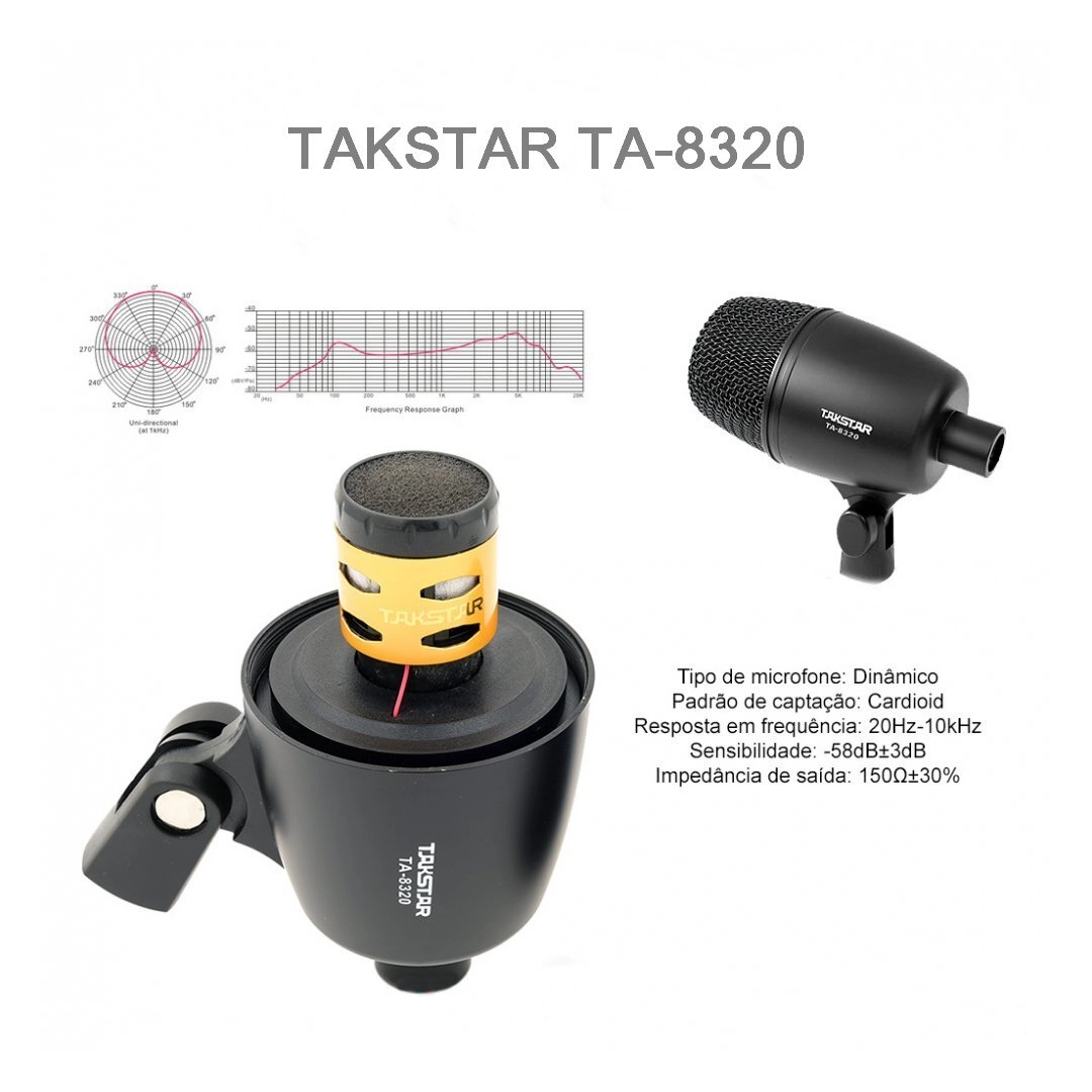 DMS-7AS Takstar Комплект мікрофонів для барабанів