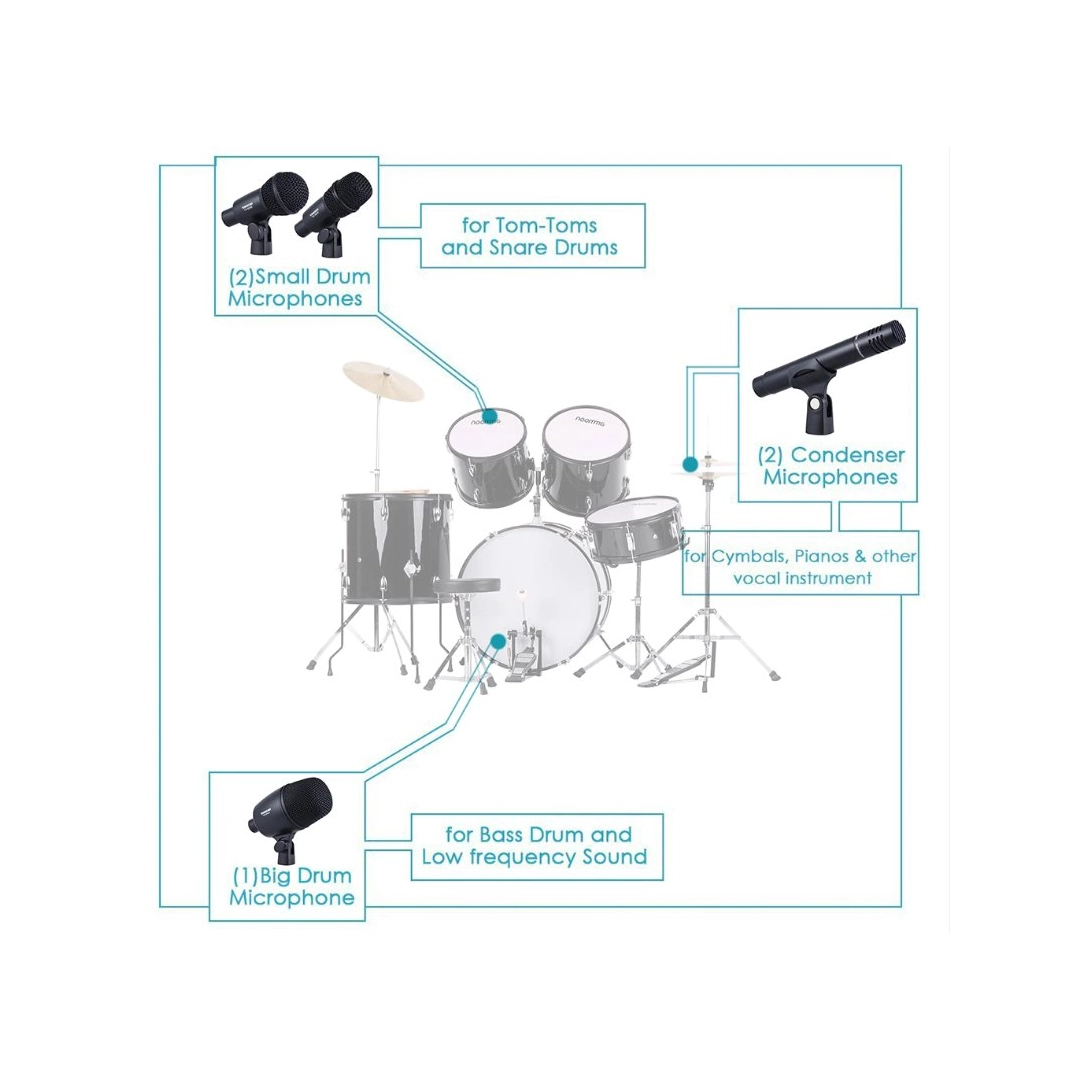 DMS-7AS Takstar Комплект мікрофонів для барабанів