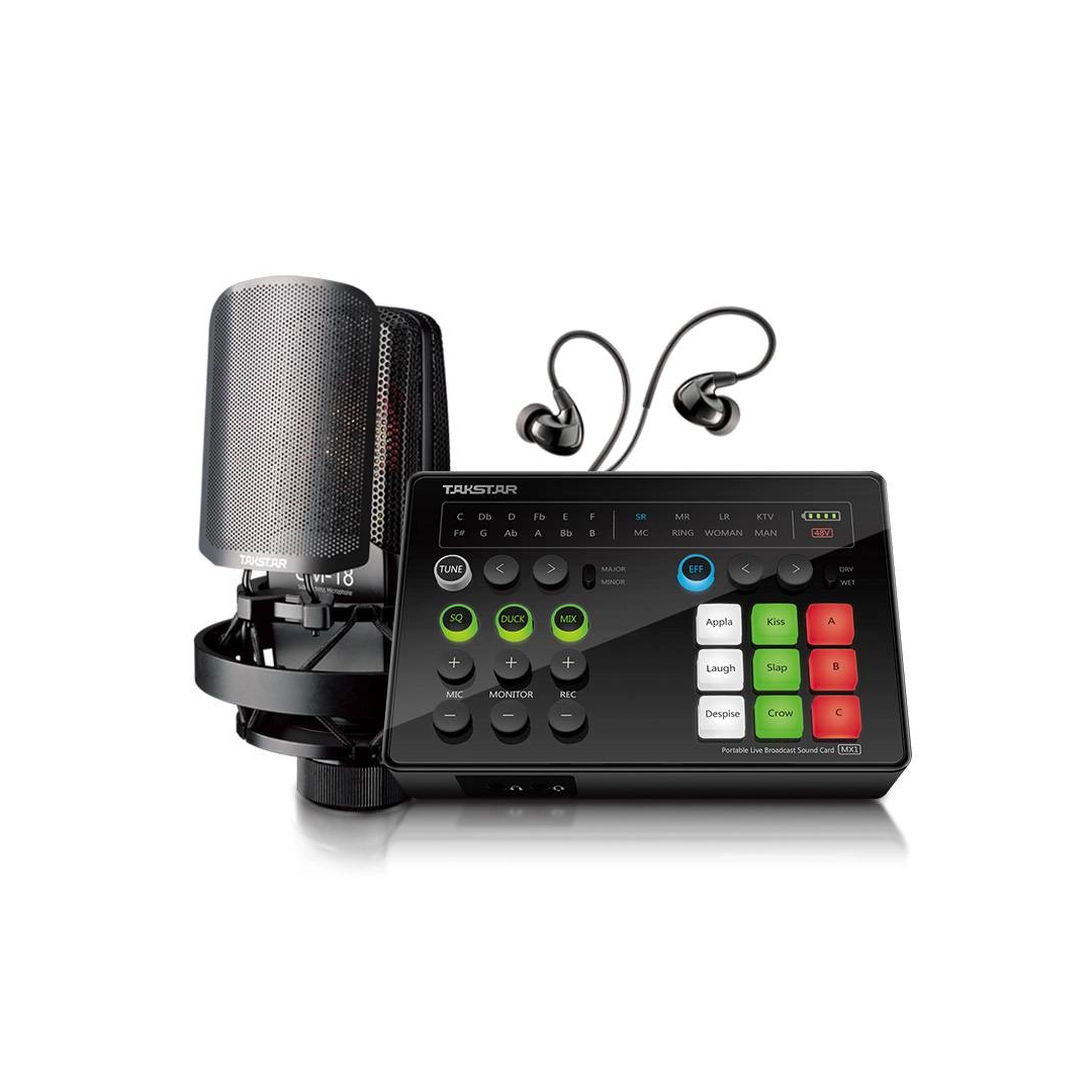 Комплект для звукозаписи и прямой трансляции Takstar MX1 Set