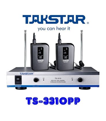 TS-3310PP Takstar Радіомікрофон з наголовним (1шт) і петличними мікрофонами (2шт)