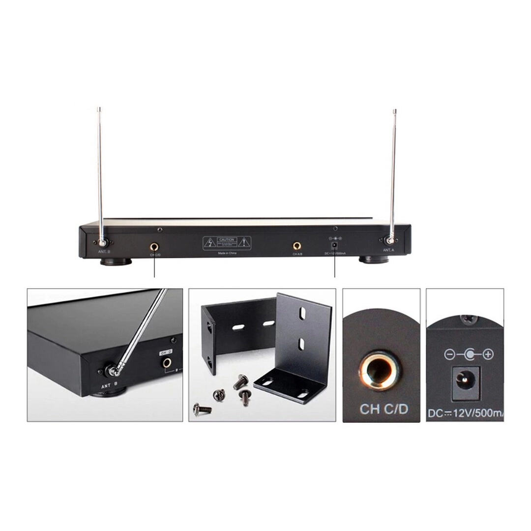 TC4R Takstar Приймач радіосистеми 4х канальний на 4 передавача з вільним вибором конфігурації пристроїв, що підключаються