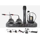 TC4R Takstar Приймач радіосистеми 4х канальний на 4 передавача з вільним вибором конфігурації пристроїв, що підключаються TC4R Takstar Приймач радіосистеми 4х канальний на 4 передавача з вільним вибором конфігурації пристроїв, що підключаються