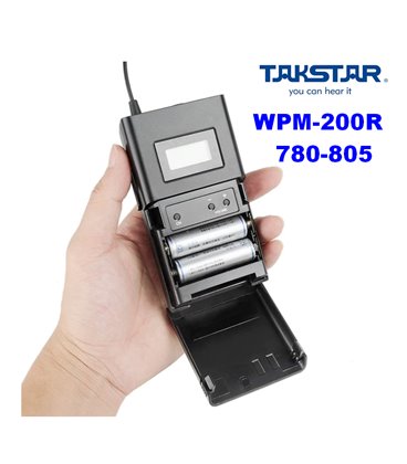 WPM-200R (780-805МГц)Такстар - напоясний приймач для системи персонального моніторингу WPM-200, в комплекті з навушниками