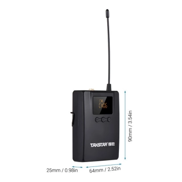WPM-300R (520-600МГц)Такстар - напоясний приймач для системи персонального моніторингу WPM-300, в комплекті з навушниками