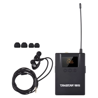 WPM-300R (520-600МГц)Такстар - напоясний приймач для системи персонального моніторингу WPM-300, в комплекті з навушниками