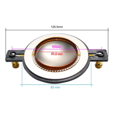 Ремкомплект для P.Audio, Діафрагма VC 51,2 мм 8Ohm JB52121